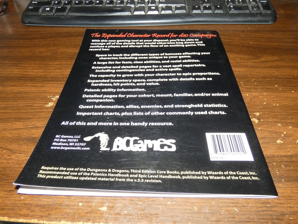 D20: Expanded Character Record