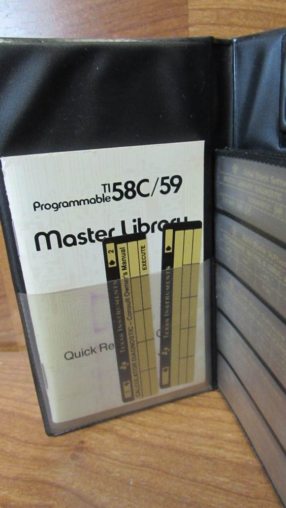 Vtg Texas Instruments TI-58C/59 programmable Calculator Master Library Module