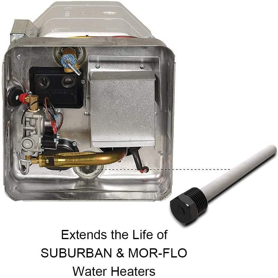 2-Pack Magnesium Anode Rod for RV Water Heater + PTFE Tape For Suburban