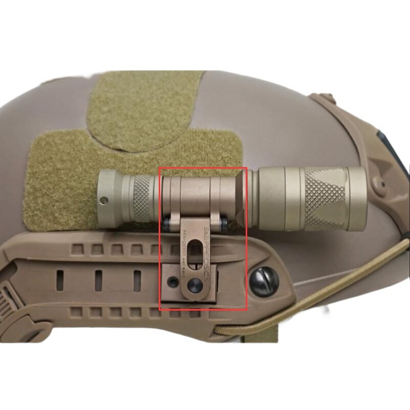 SS Precision M-AX CAG Helmet Flashlight Mount Flashlight Base SS MAX Bracket