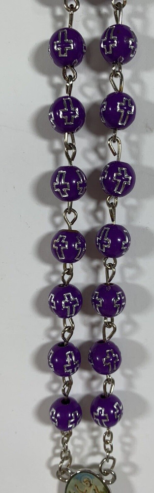 Purple Rosary Plastic Materials