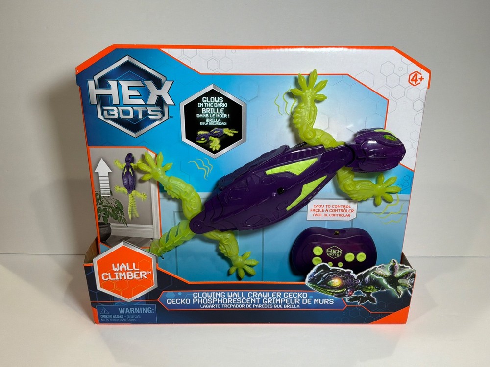 Hex Bots Wall Climber Glowing Wall Crawler Gecko NEW!