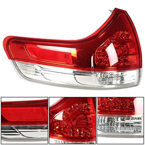 Outer Rear Left Tail Light Assembly Replacement for Sienna Driver Side Outer