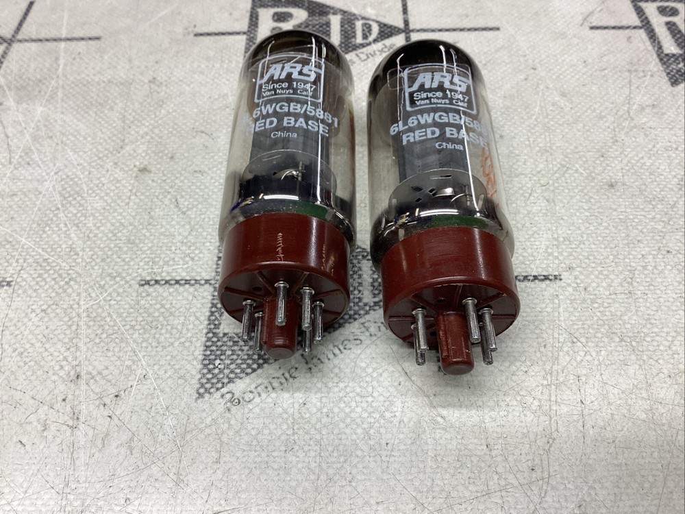 ARS 6L6 Power Tubes Tested 2 Red Base