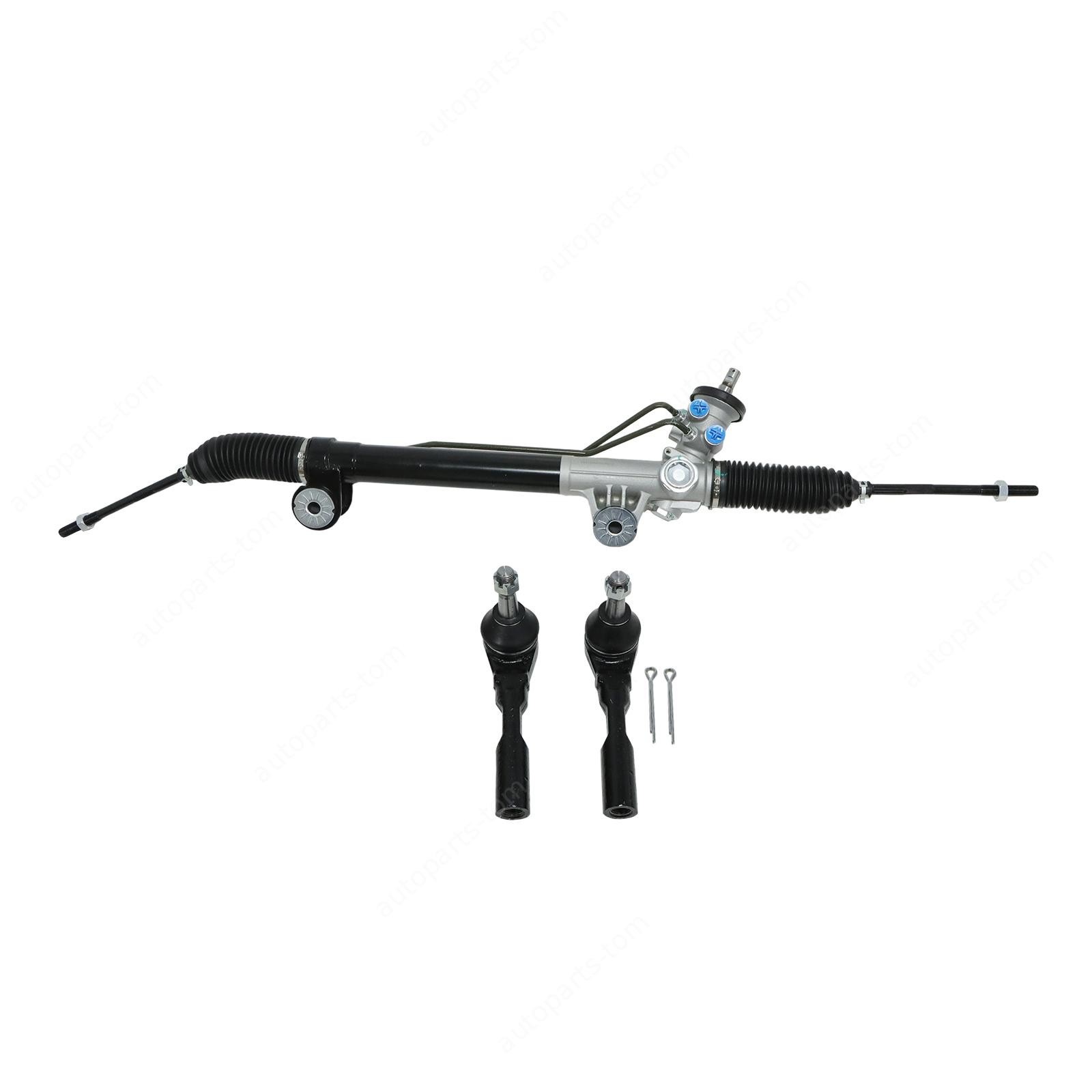 Power Steering Rack and Pinion+Outer Tie Rods For Chevy Silverado Sierra 1500