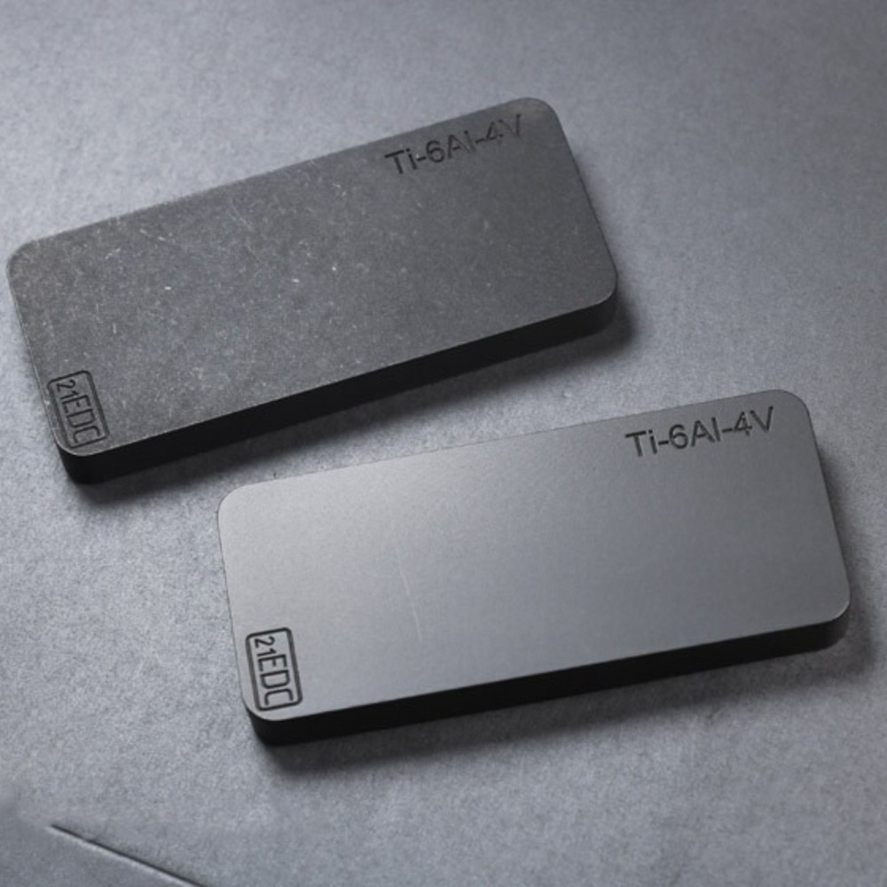 1PC TC4 Titanium Alloy Block Rectangular Titanium Paperweight Decorate Gift