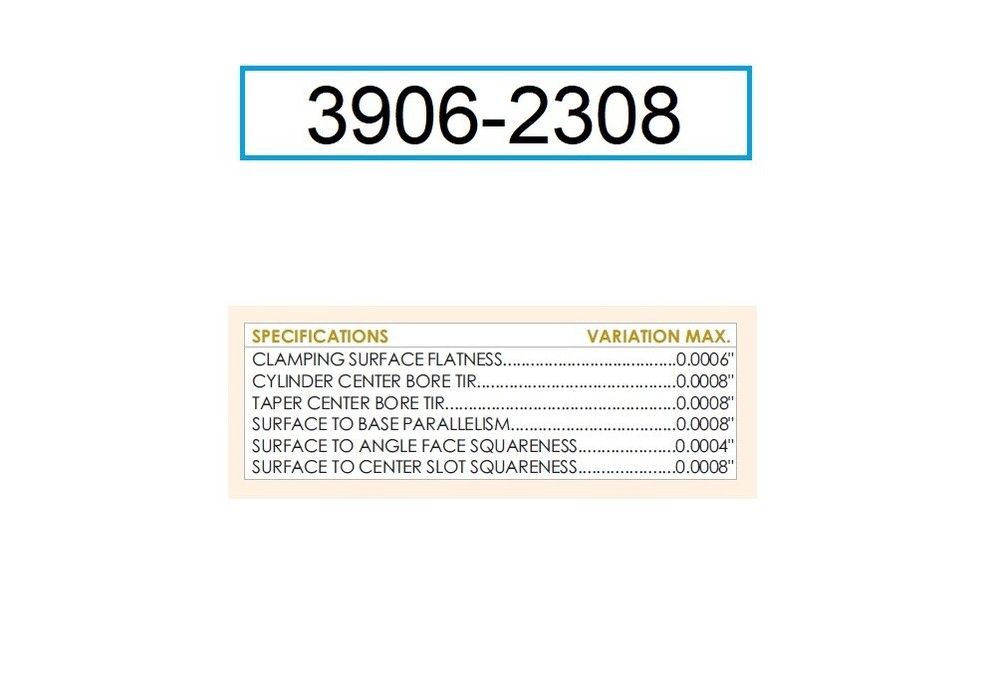 8" HORIZONTAL/VERTICAL ROTARY TABLE (3906-2308)