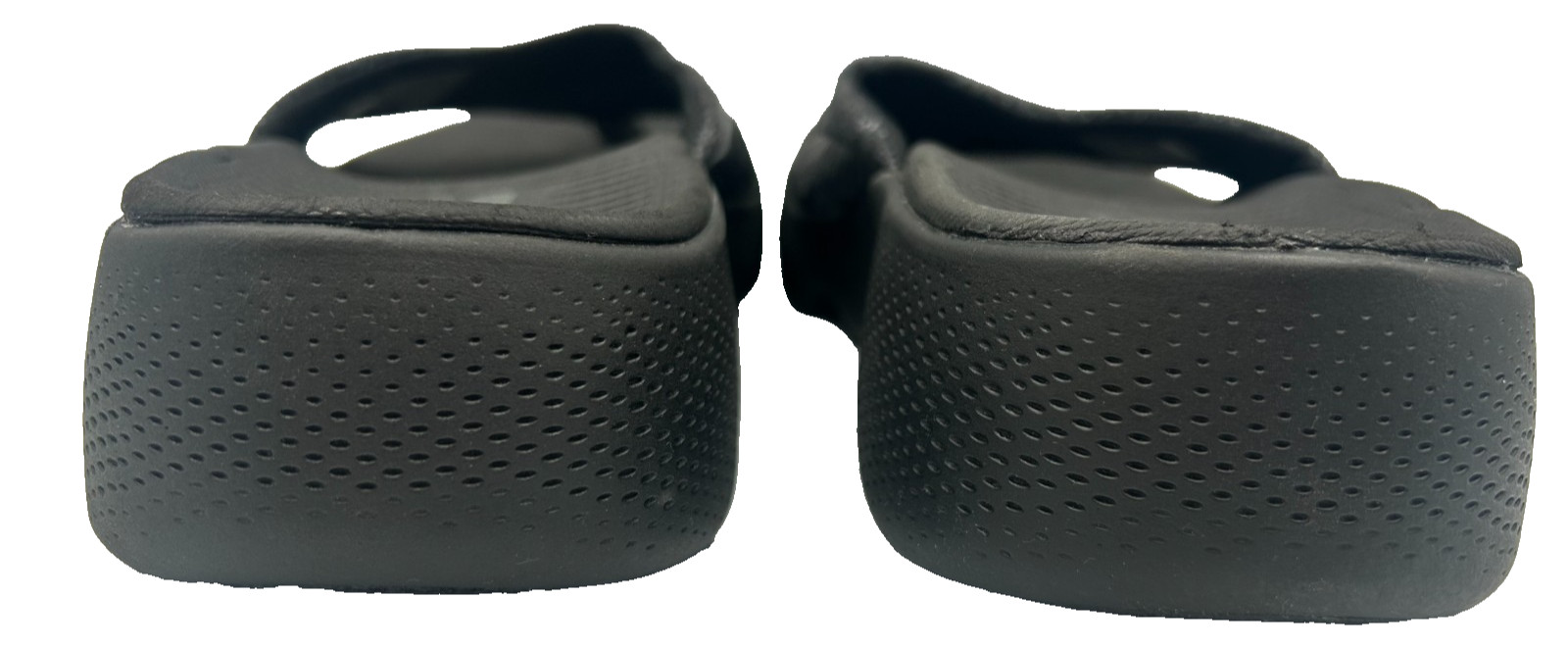 Skechers Women's Go Walk Massage Fit Slip On Flip Flop Sandals Black Size:7 152J