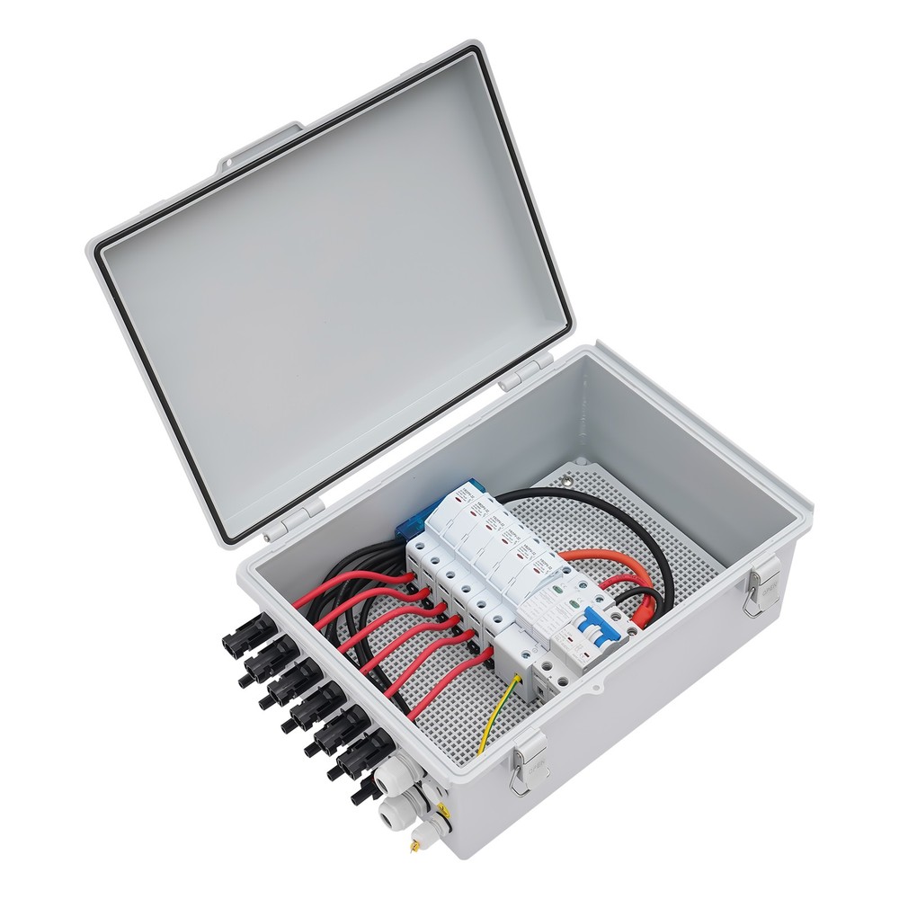 6 STRING SOLAR PV COMBINER BOX CIRCUIT BREAKER JUNCTION BOX FOR SOLAR SYSTEM NEW