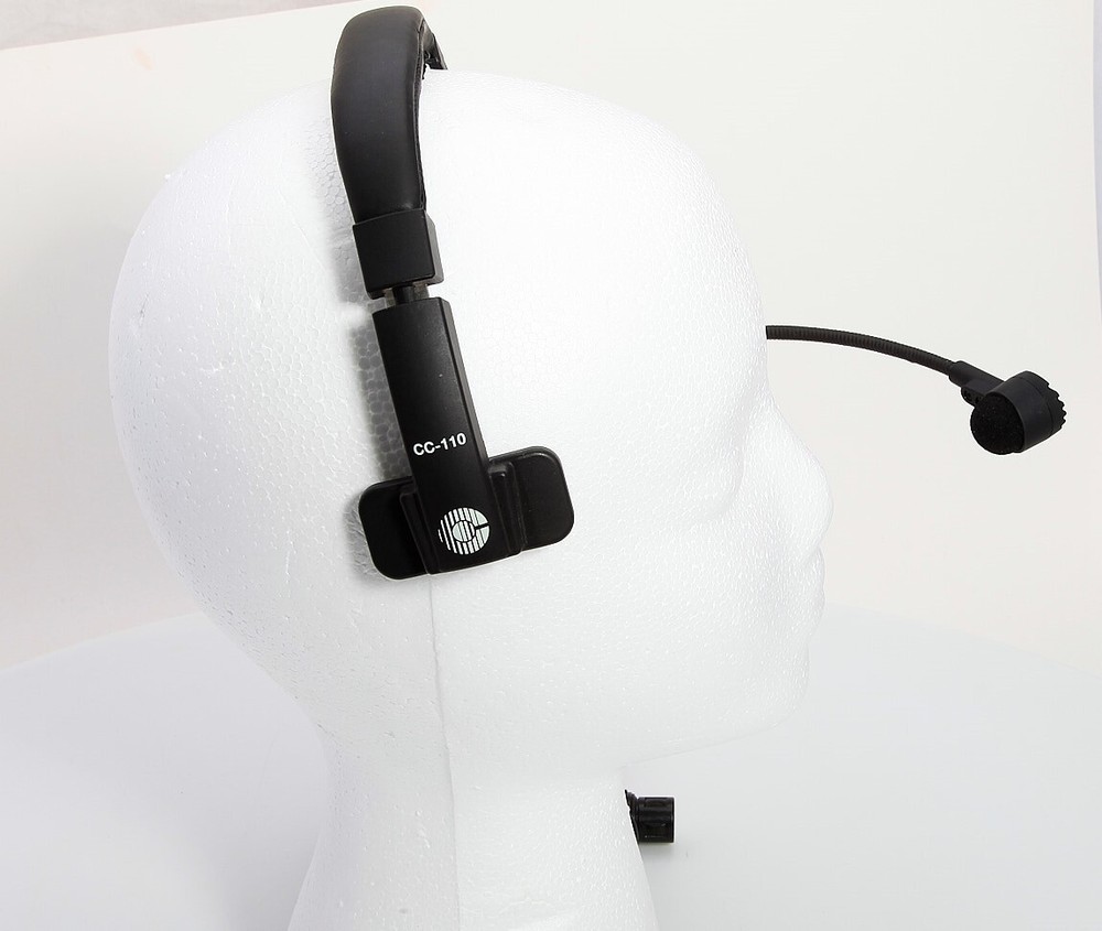 ClearCom HME CC-110 Intercom Headset + Dynamic Microphone 4 Pin Female XLR Plug
