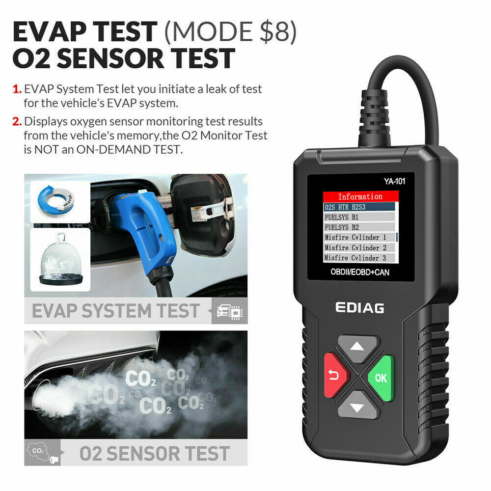 KINGBOLEN YA101 OBD2 Scanner Code Reader Car Check Engine Fault Diagnostic Tool