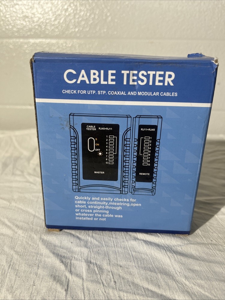 Networks Cable Tester Ethernet RJ45 RJ11 LAN Wire Telephone Cable Testing Tool