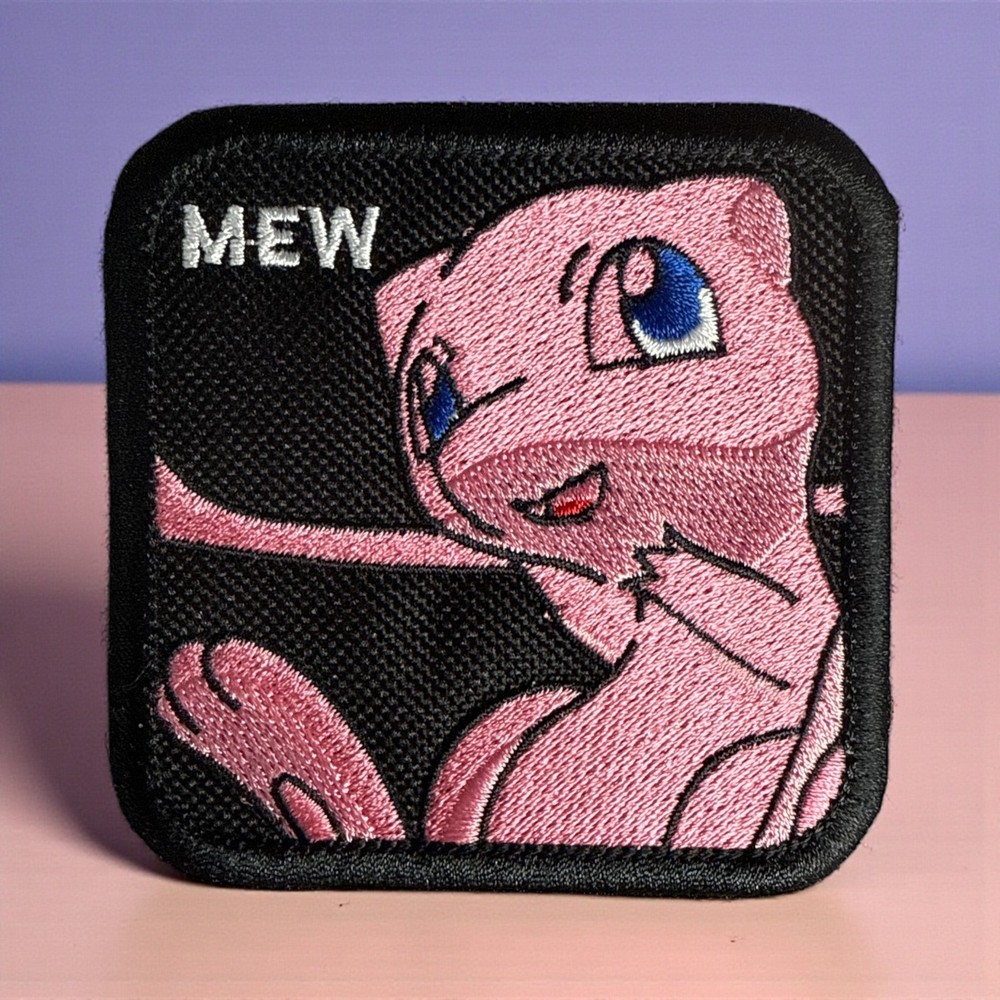 Mew Embroidery Patch Multi Sizes 3-4"