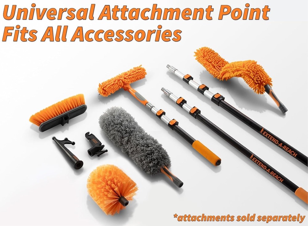 Lightweight & Durable Telescoping Extension Pole for Effortless Window Cleaning