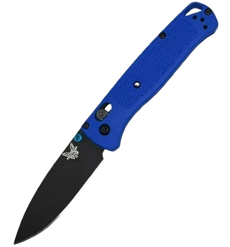 Benchmade Bugout Blue Grivory Handle 535-Custom Folding Knife S30V