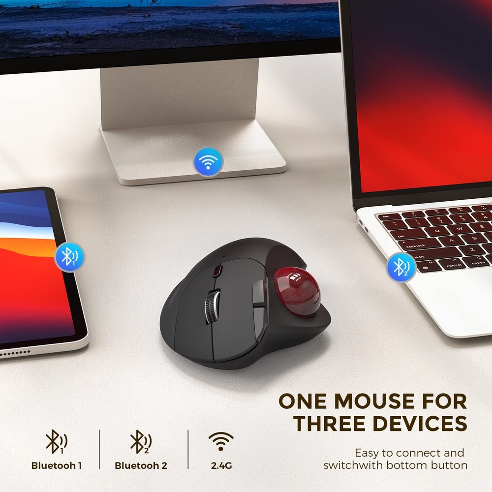 ECHTPower Trackball , Easy Thumb Control Ball , Precision and Smooth Tracking...