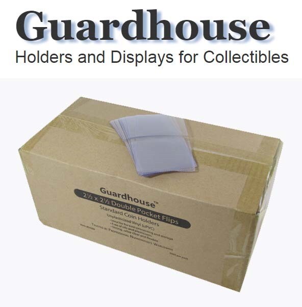 2.5X2.5 Coin Safe Flips Archival Vinyl Box of 1000 UN Unplasticized Holders New