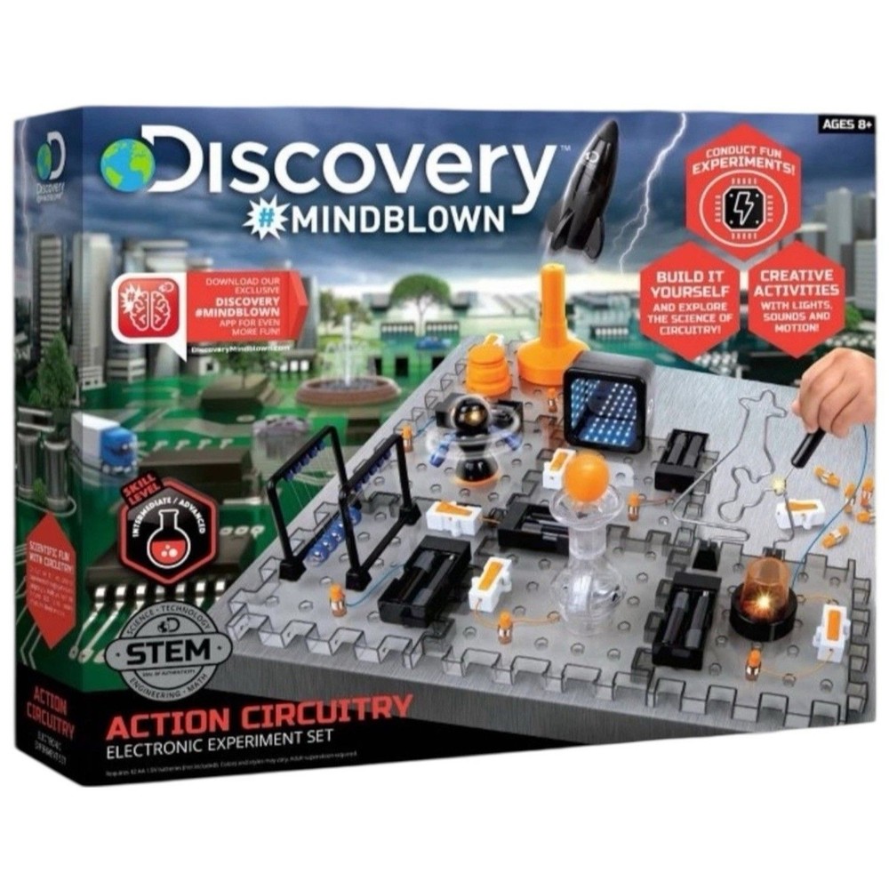 Discovery MINDBLOWN Action Circuitry Electronic Experiment STEM Kit Science set