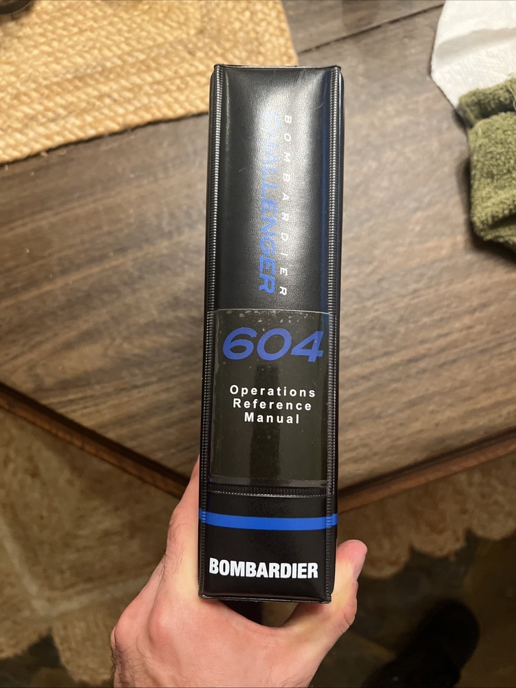 Challenger 604 Pilot Operations Reference Manual Bombardier Aerospace