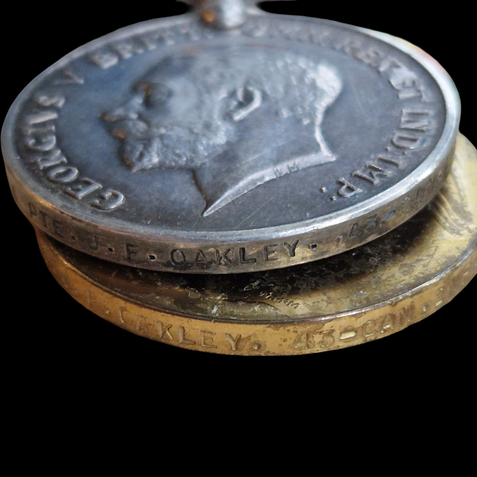 Brothers: 43rd CEF Canadians KIA 1918 Medal Pair Memorial Cross RE Forfar Angus