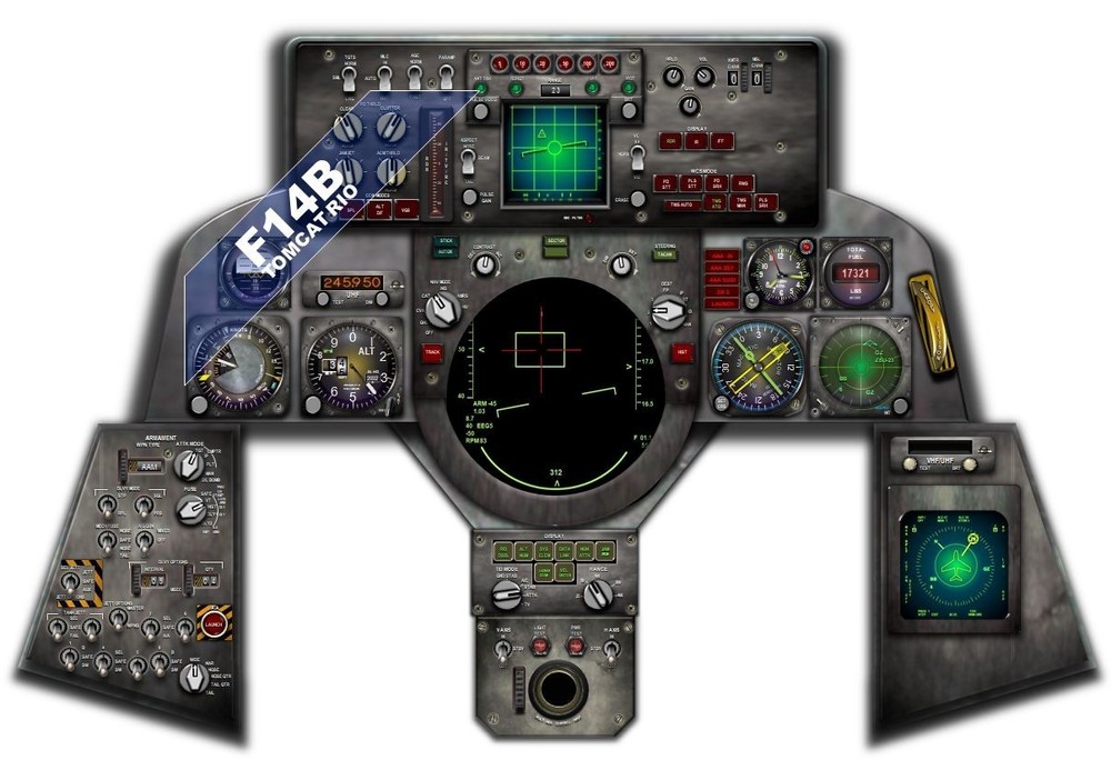 F14B TOMCAT COCKPIT instrument panel CDkit