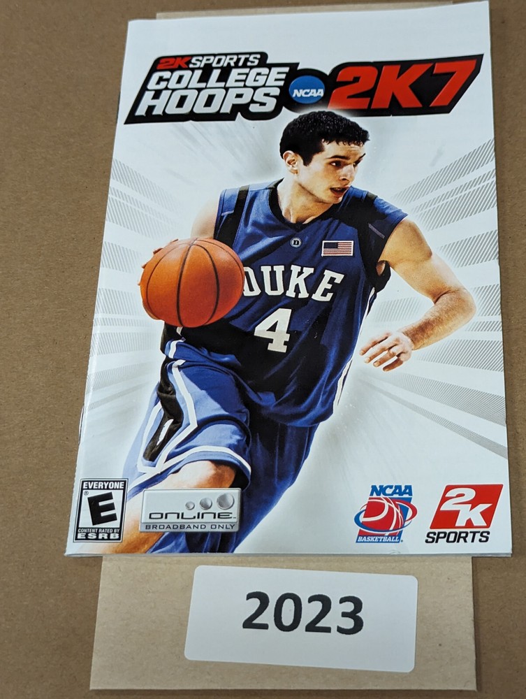 College Hoops 2K7 - PS2 - Manual Only **NO GAME!