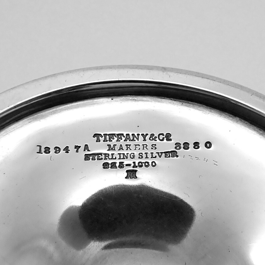 Tiffany Compote Sterling Silver Mono EFS