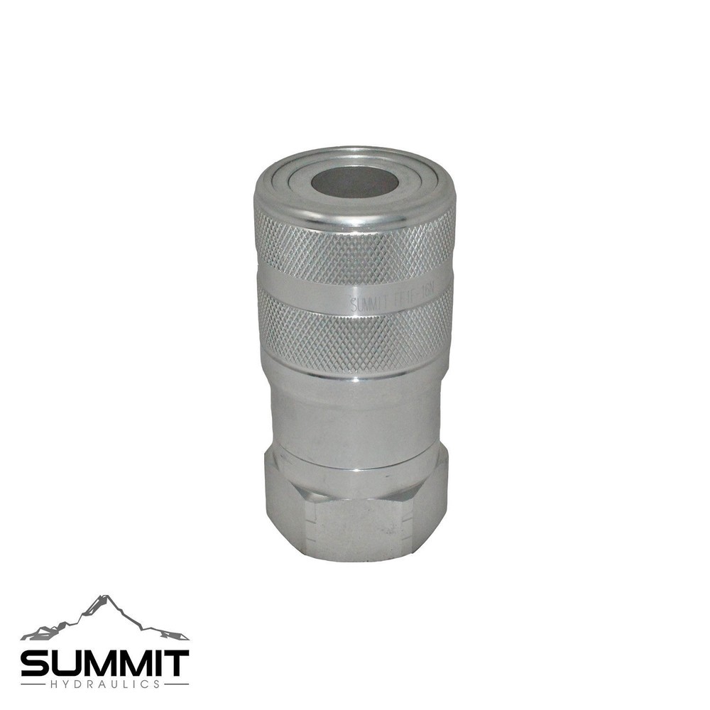1-1/4” SAE High Flow Flat Face Hydraulic Quick Connect Coupler Set, 1” Body