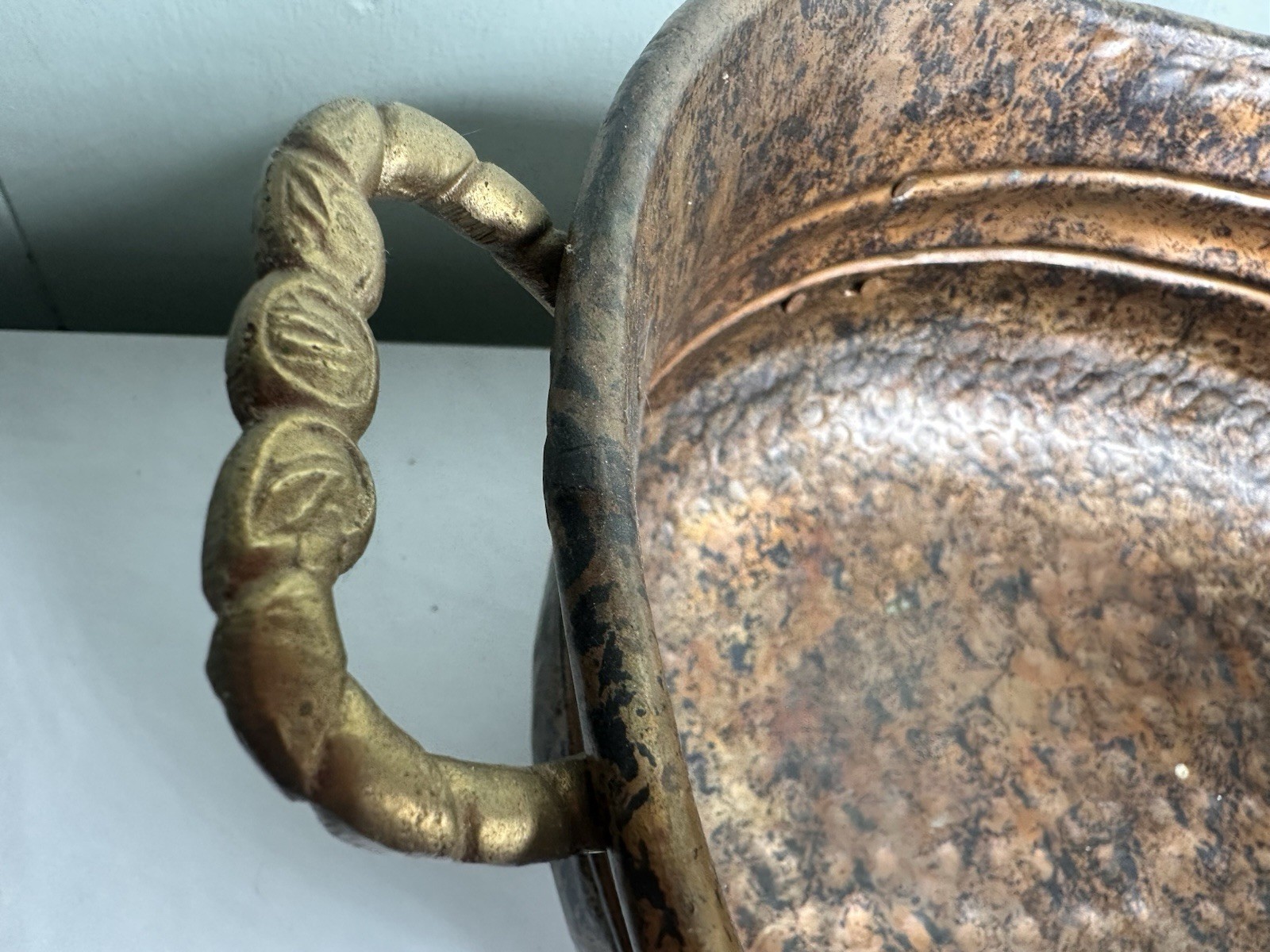 Brass Footed Bowl 16x8" France