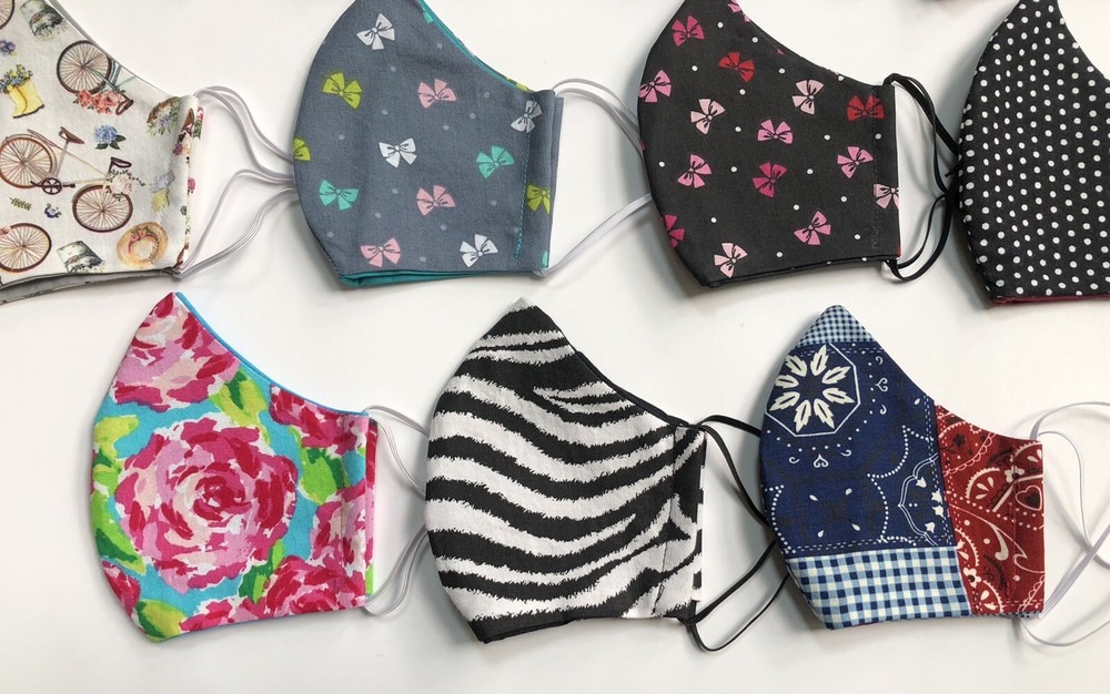 Face Mask, Cotton, 2 Layer Cotton, Prewashed, Handmade, 18 styles, FAST SHIP!