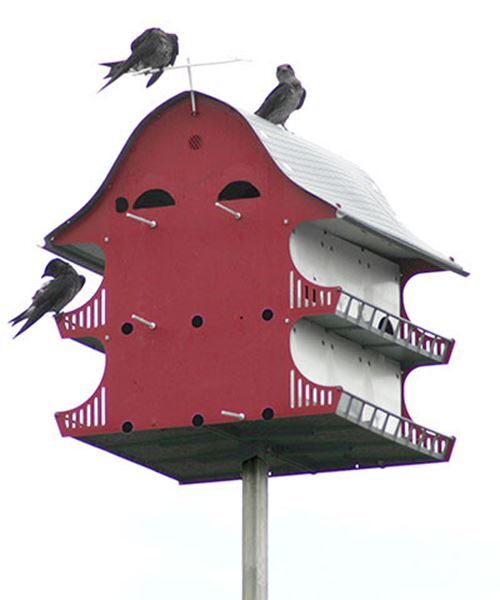 S&K Purple Martin Barn House , 16 Room, Pole Mount,Starling Resistant