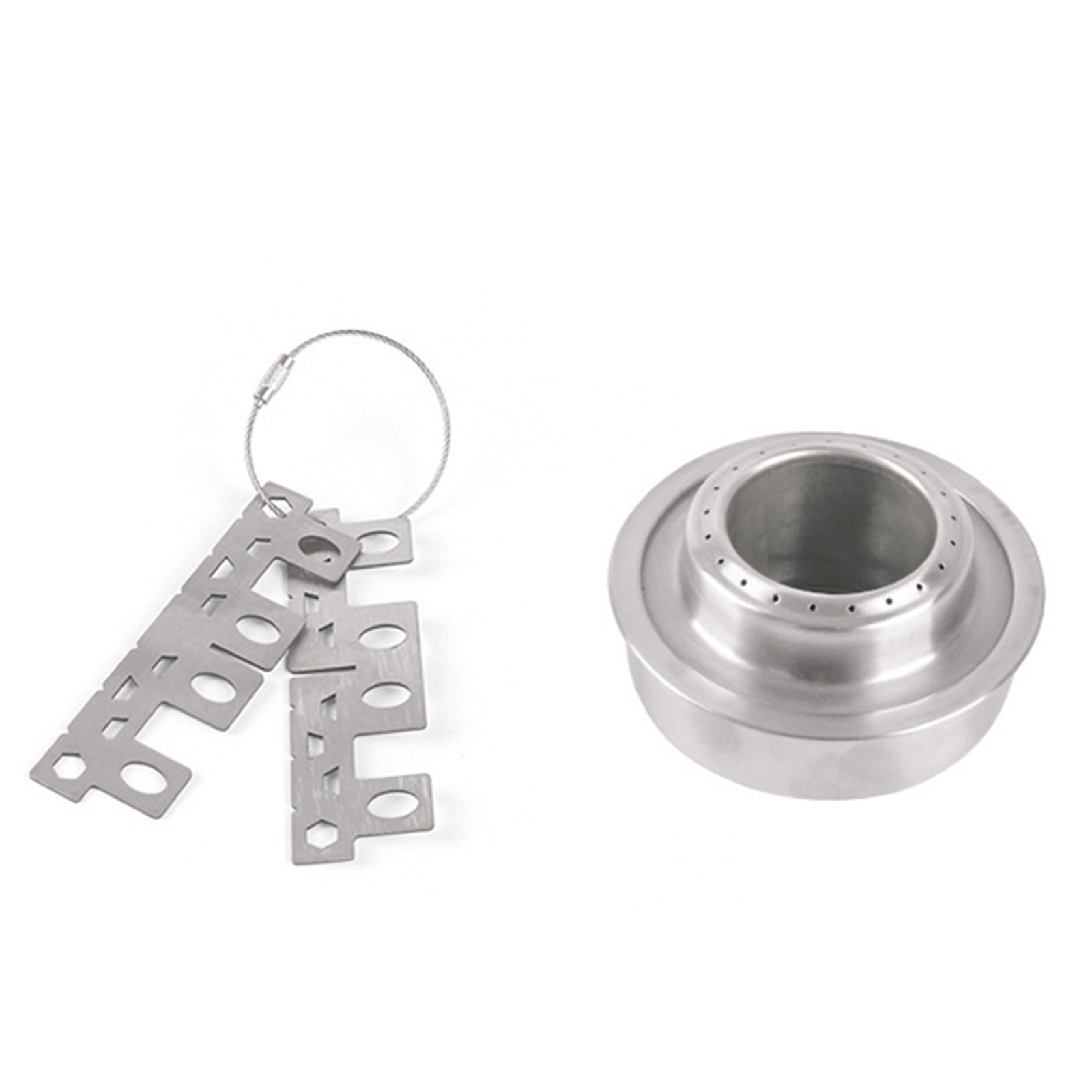 New Outdoor Portable Camping Mini Alcohol Stove Cooking Burner With Cross Stand