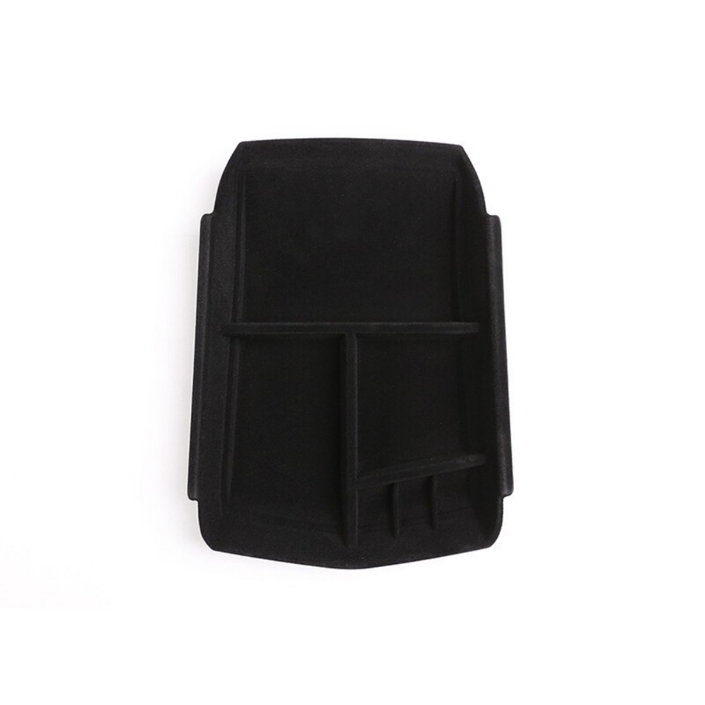 For Cadi*llac XT5 Black ABS Central Control Bottom Storage Box Suede ♪