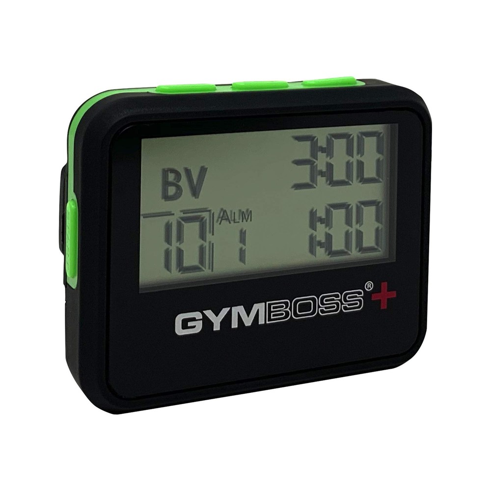 Gymboss Plus Interval Timer and Stopwatch One-size, Black / Green
