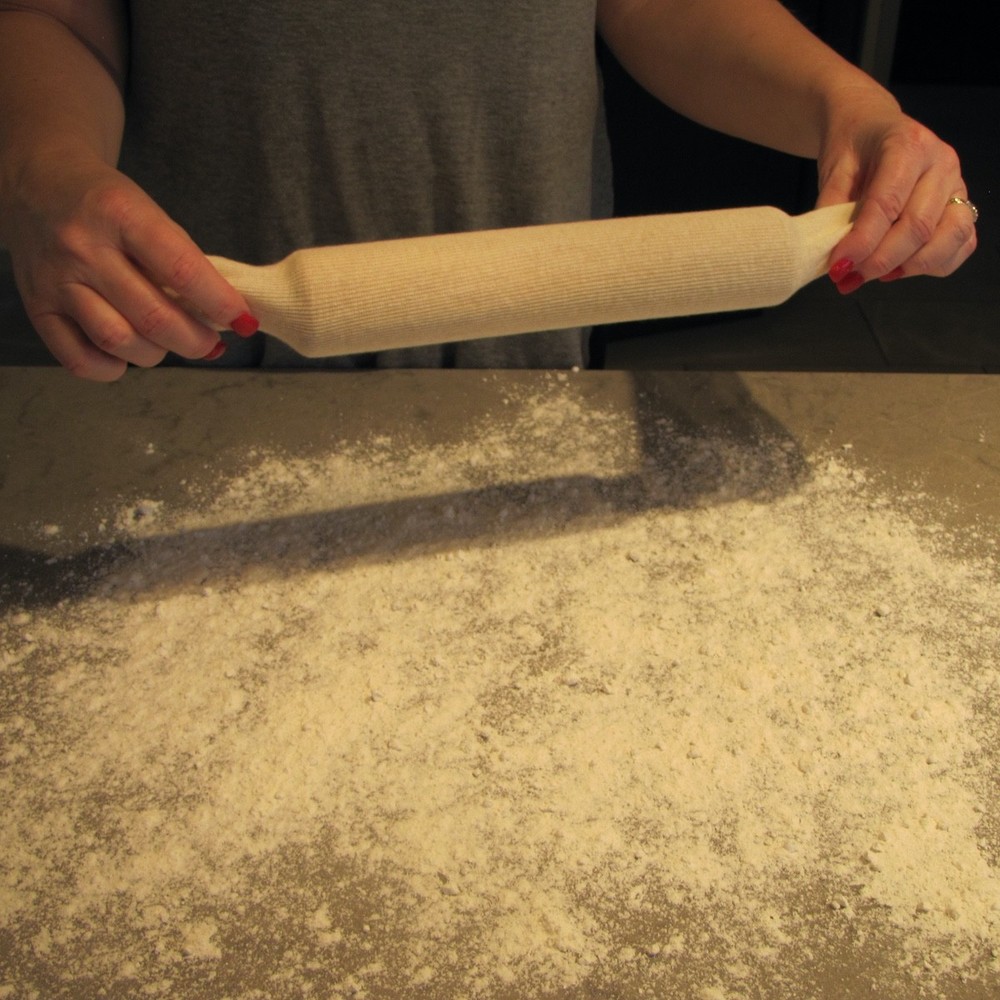 2pc Rolling Pin Cover Set Pastry Baking Roller Cloth Kitchen Tool Wrap Accessory