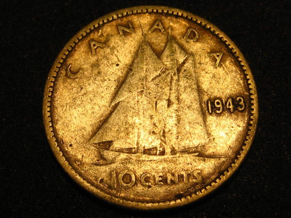 1943 Canadian Dime
