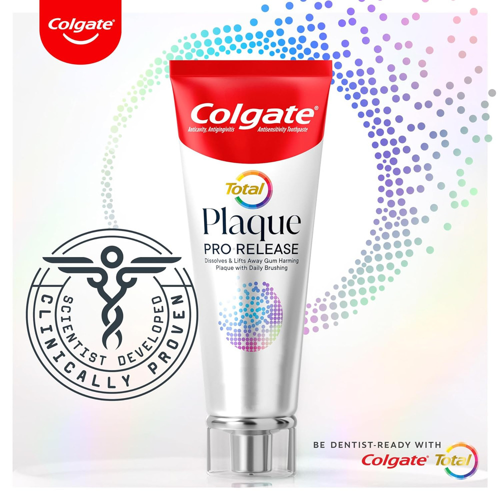 Total Plaque Pro Release Whitening Toothpaste, 2 Pack, 3.0 Oz Tubes