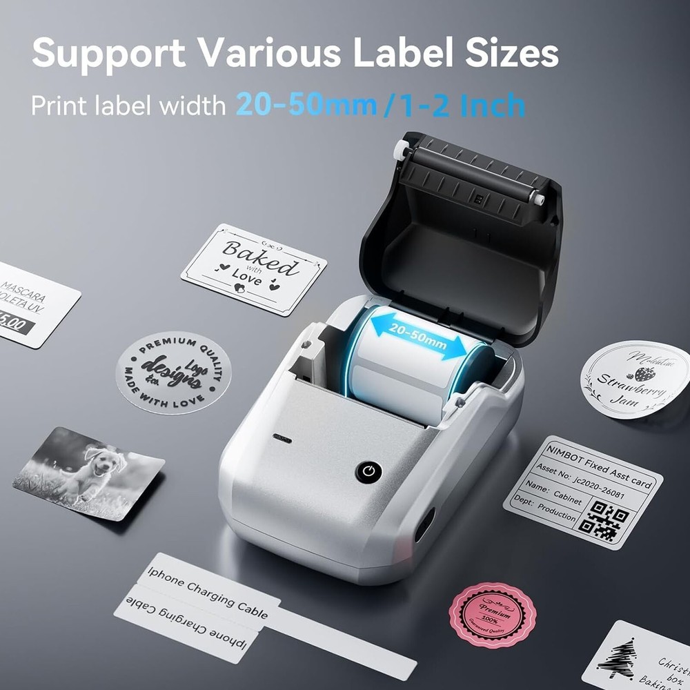 NIIMBOT B1 Label Maker Machine with Tape Portable Bluetooth Thermal Printer