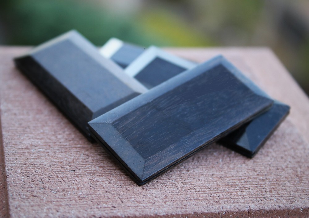 Dell Arte Ebony insert for tailpiece Polished Ebony