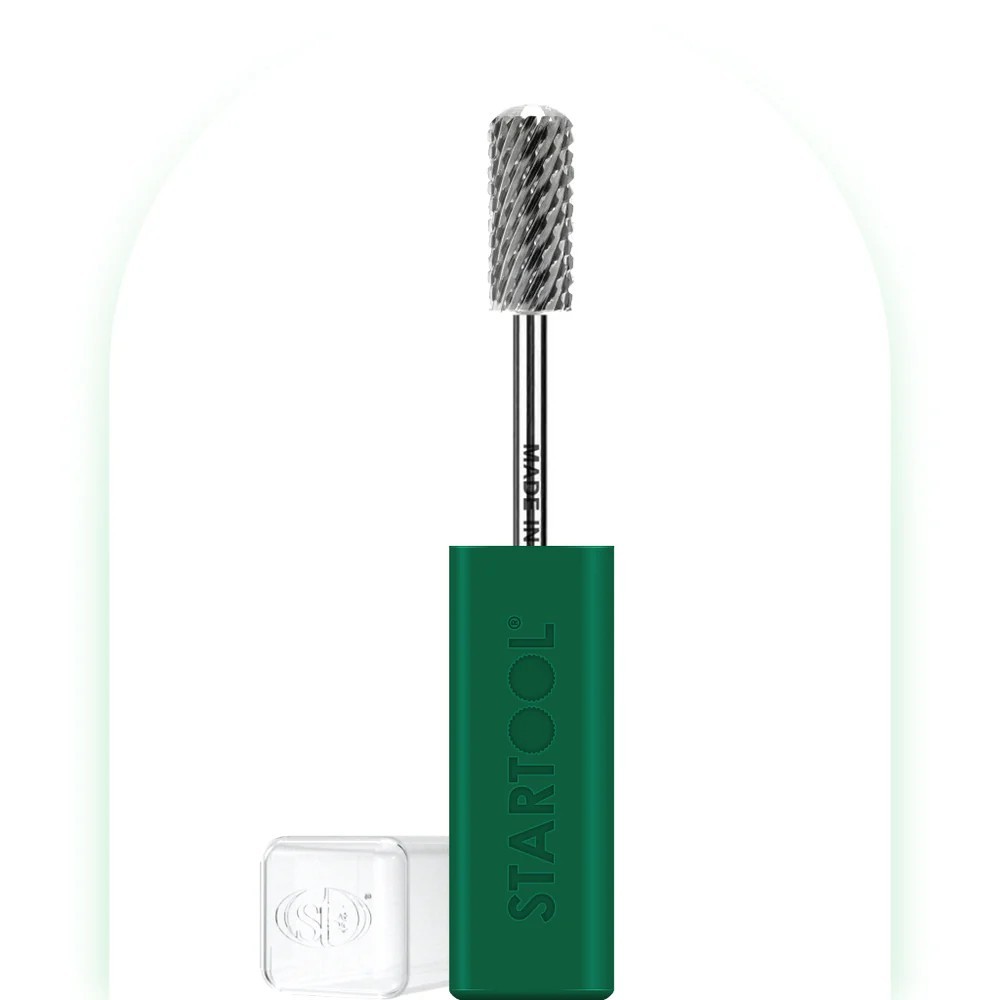 StarTool Nail Drill Bit - Round Top Small Barrel - Coarse - Silver