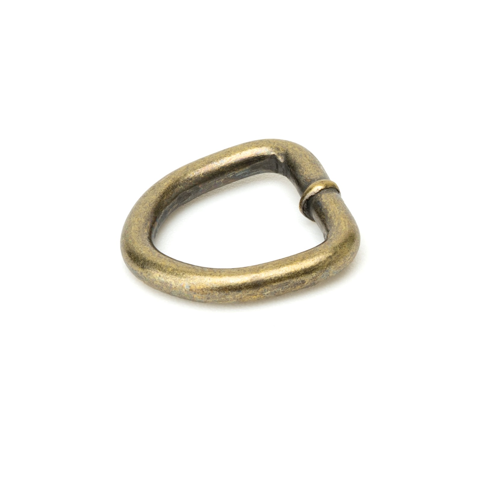 Country Brook Design® 1/2 Inch Antique Brass Welded D-rings, 25 Pack