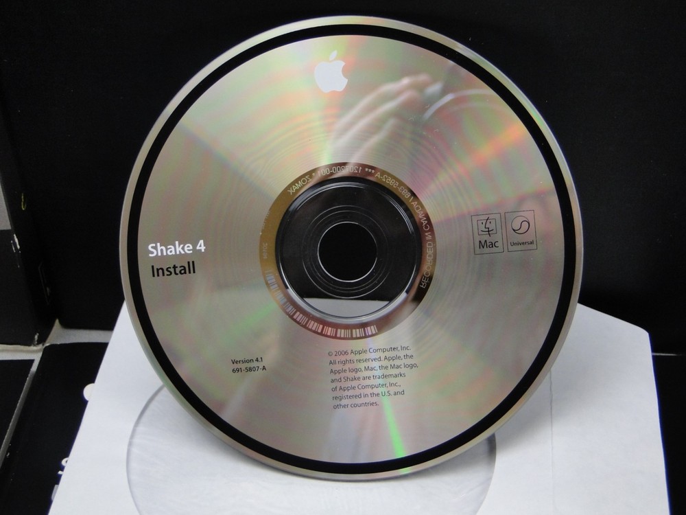 Apple Shake 4 Advanced Digital Compositing with Serial Numbers Big Box