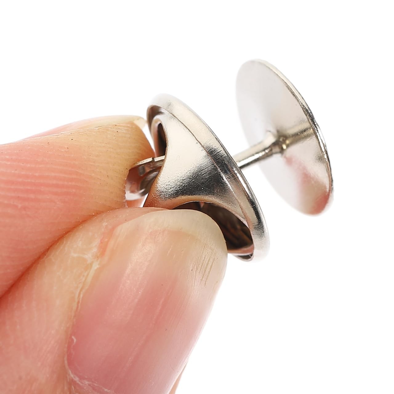 50 Pairs Silver Butterfly Tie Tacks 4mm Pin Back Clutch Replacements DIY Crafts