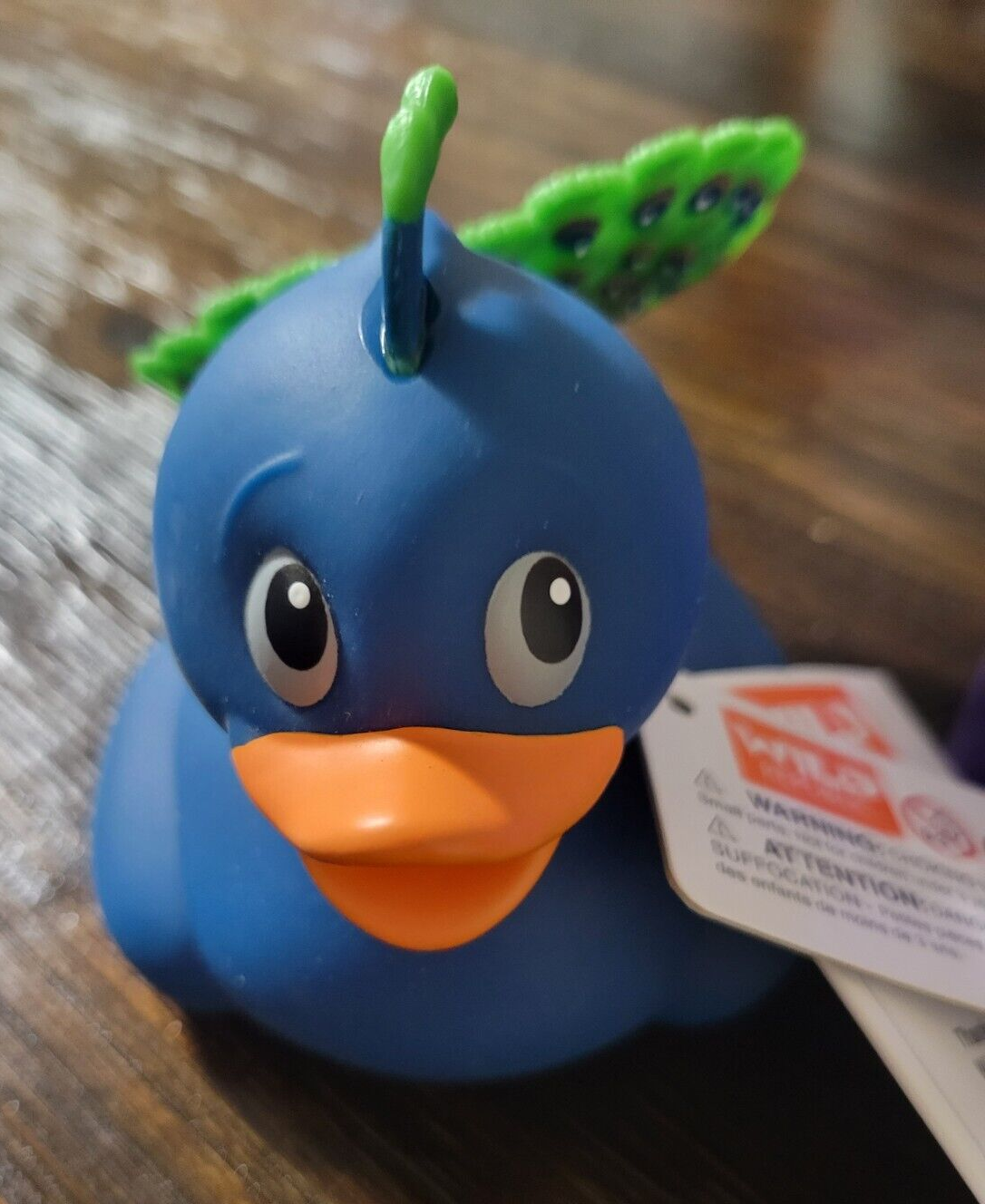 Lot of 2 Wild Republic Rubber Ducks PEACOCK and OCTOPUS Duckies - New with tags!