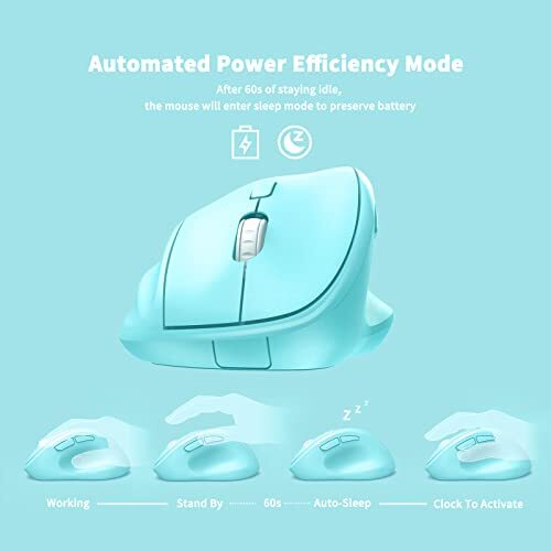 Ergonomic Wireless Mouse with USB Receiver for PC Computer Laptop and Desktop...