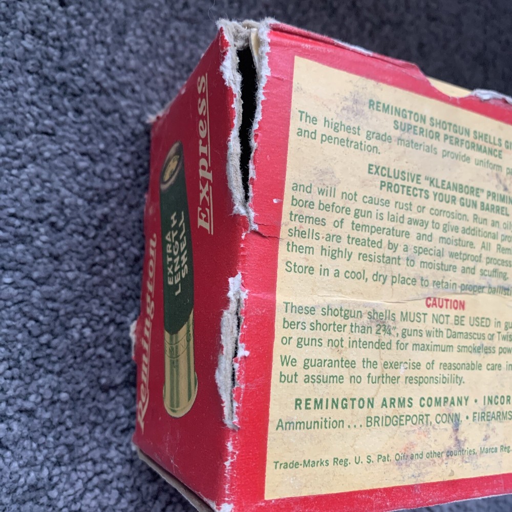 Remington 12 Ga Shotgun Shell Box Empty