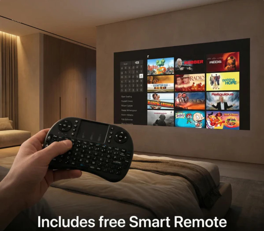 Zoomly Pro Max Smart Projector 4K Ceiling or Wall