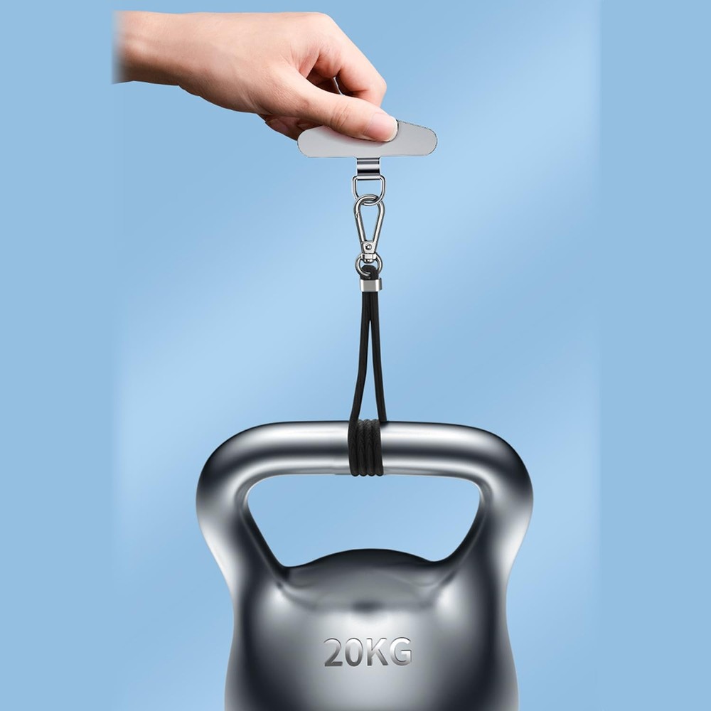 TENOC Metal Phone Tether Tab, Patch, Universal One Size, Sliver