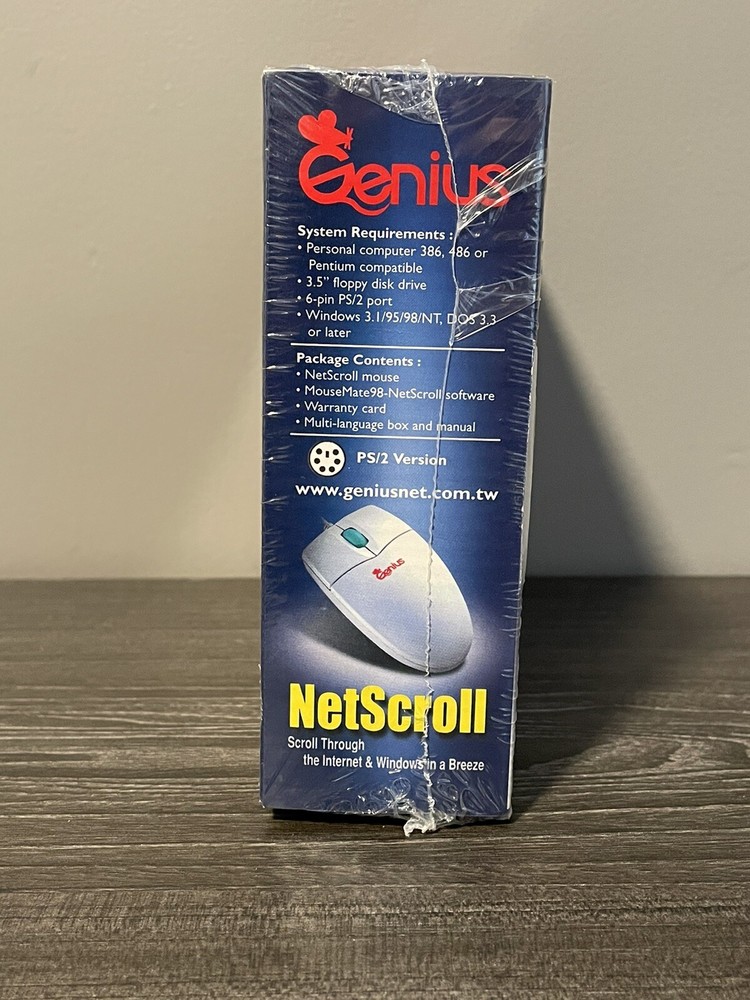 NOS Genius NetScroll PS/2 Mouse