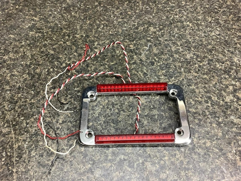Harley Softail Chopper Evo Evolution Plate Mount + Lights 68D